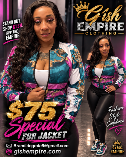 Gish 22 Women's All-Over Print Bomber Jacket