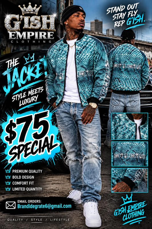 G’ish Exotic 5 Bomber Jacket Men's All-Over Print Bomber Jacket
