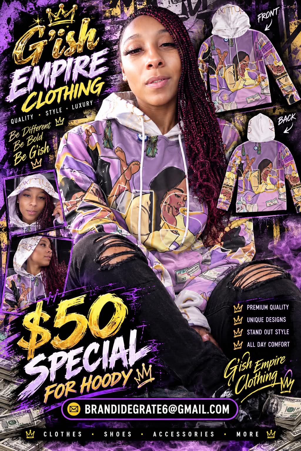G’ish Spiritual Women's All-Over Print Hoodie