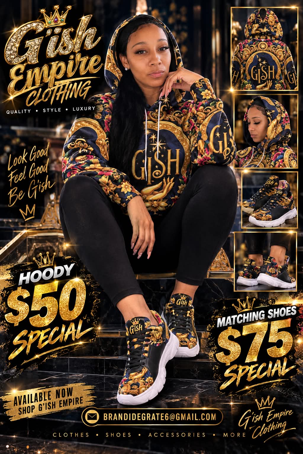 G’ish Women's All-Over Print Hoodie