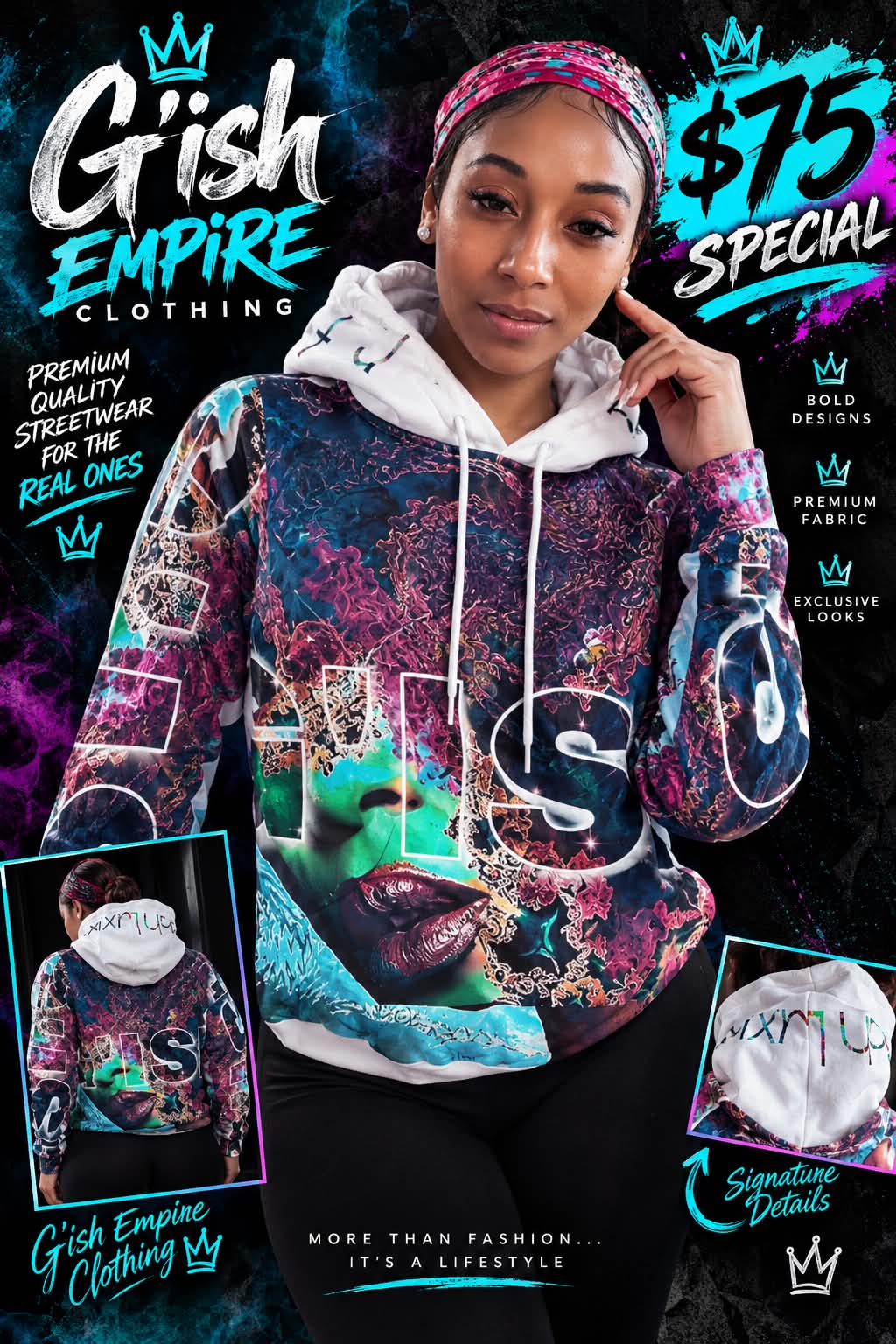Gish Spiritual Women's All-Over Print Hoodie